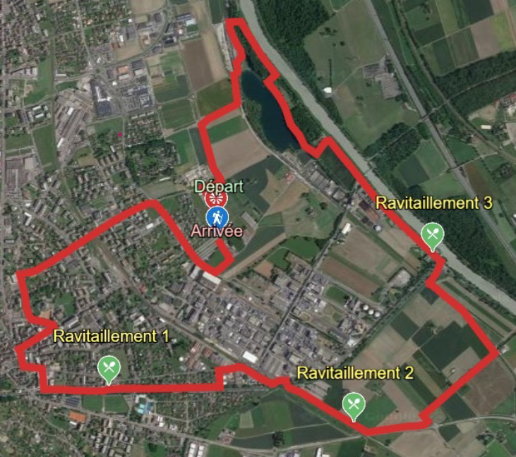 Plan du parcours Tour de Monthey — 10,3 km